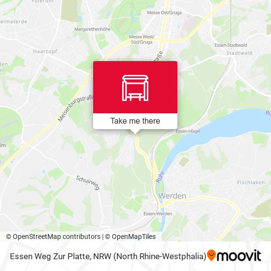 Карта Essen Weg Zur Platte