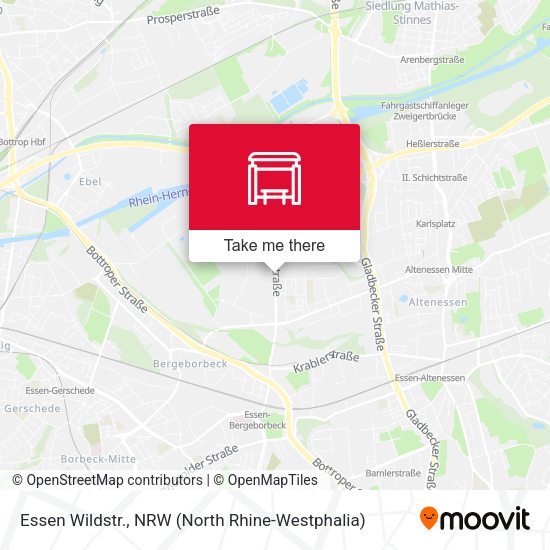 Карта Essen Wildstr.