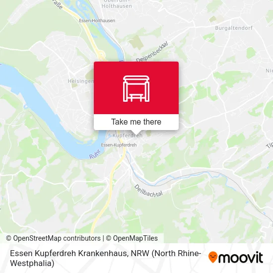 Карта Essen Kupferdreh Krankenhaus