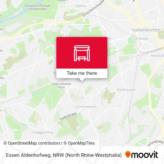 Essen Aldenhofweg map