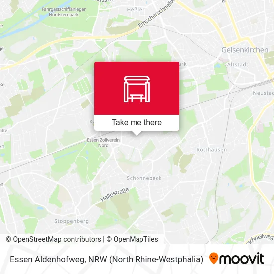 Essen Aldenhofweg map