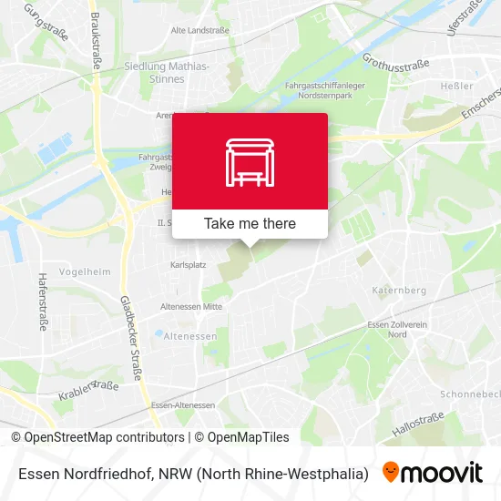 Essen Nordfriedhof map