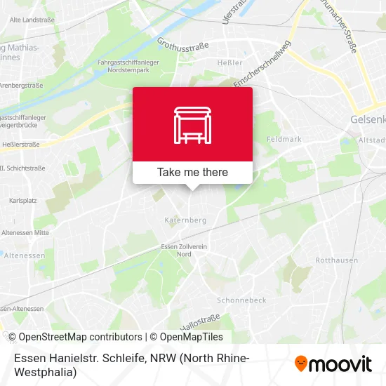 Карта Essen Hanielstr. Schleife
