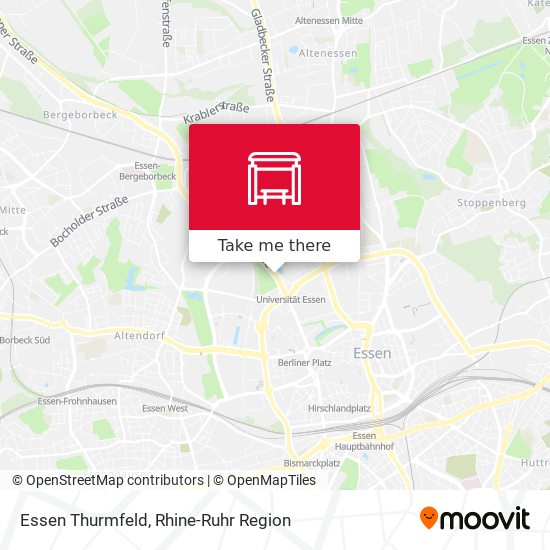 Essen Thurmfeld map