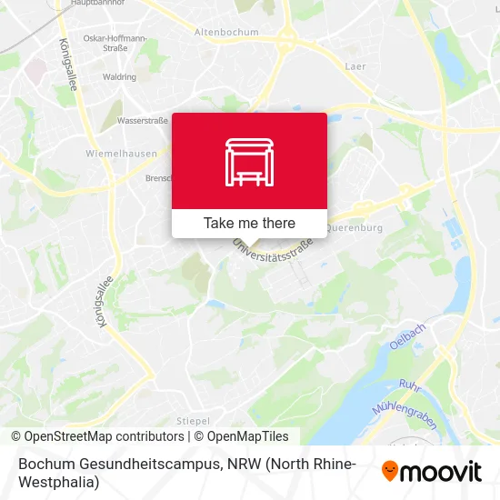 Bochum  Gesundheitscampus map