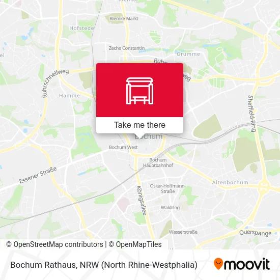 Bochum Rathaus map