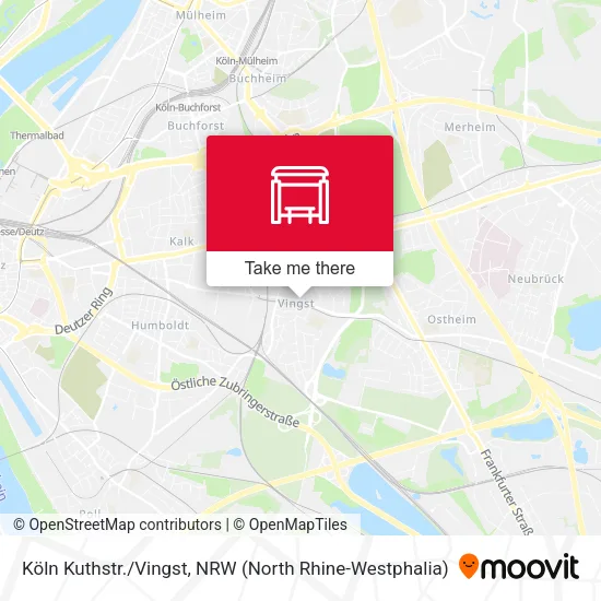 Карта Köln Kuthstr./Vingst