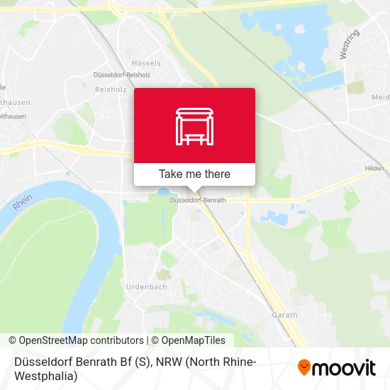 Карта Düsseldorf Benrath Bf (S)