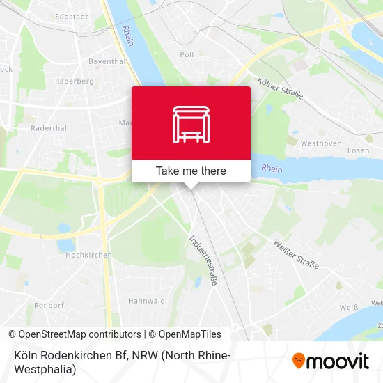 Карта Köln Rodenkirchen Bf