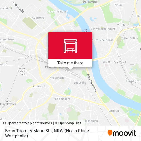 Карта Bonn Thomas-Mann-Str.