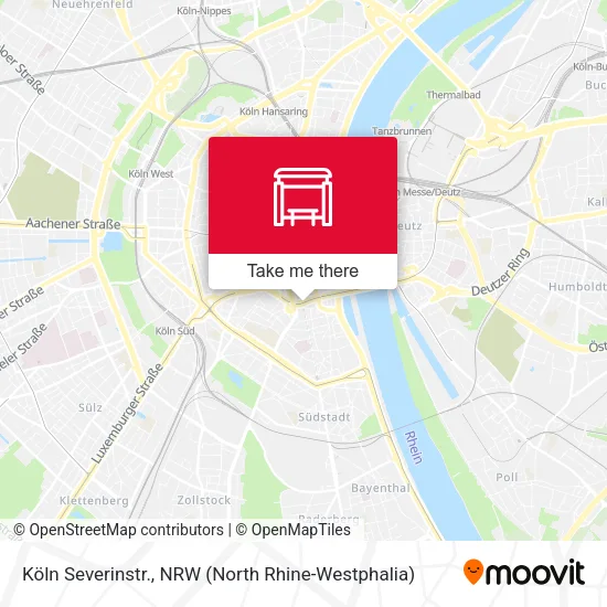 Карта Köln Severinstr.