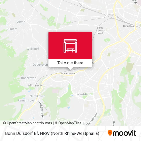 Bonn Duisdorf Bf map