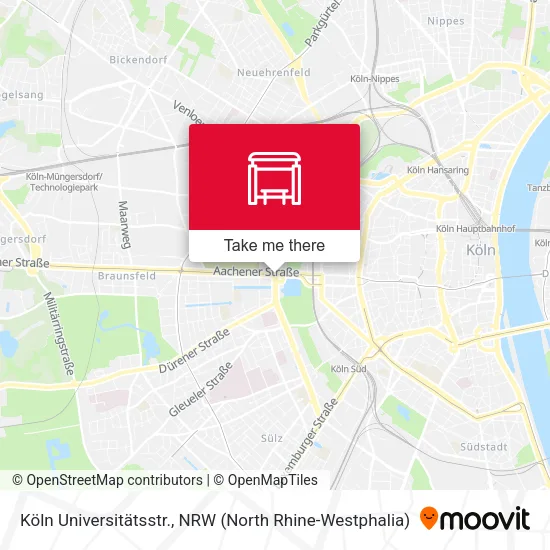 Карта Köln Universitätsstr.