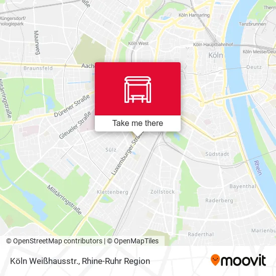 Карта Köln Weißhausstr.