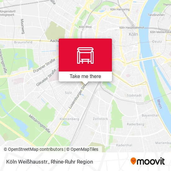 Карта Köln Weißhausstr.