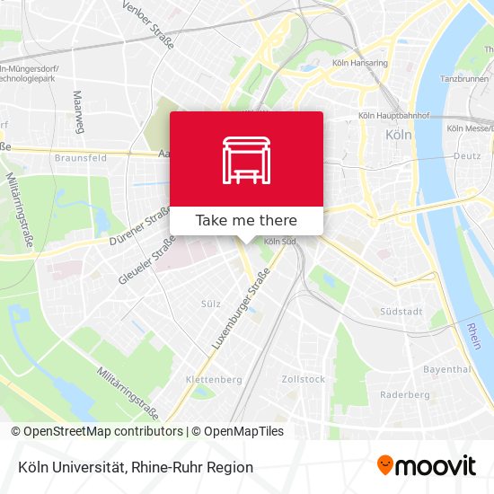 Köln Universität map