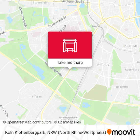 Köln Klettenbergpark map