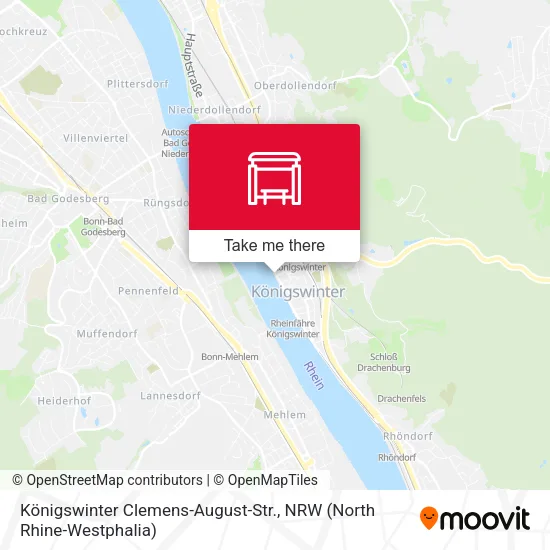 Карта Königswinter Clemens-August-Str.