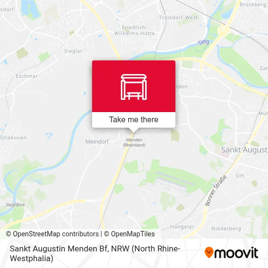 Sankt Augustin Menden Bf map