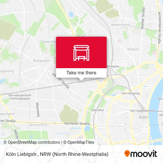 Карта Köln Liebigstr.