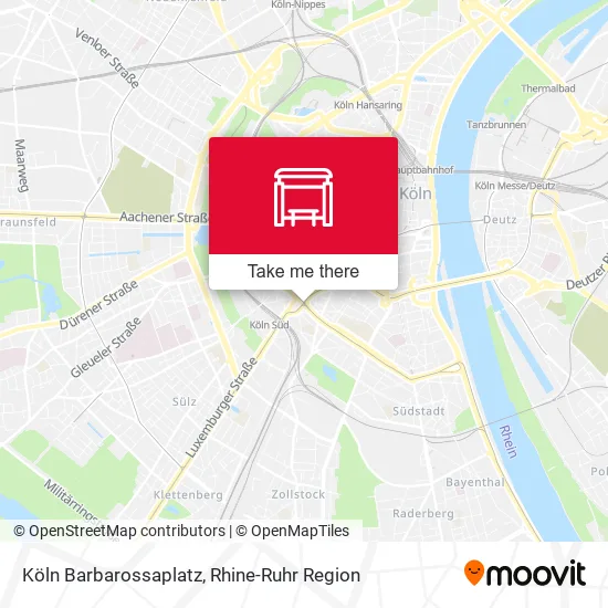 Карта Köln Barbarossaplatz