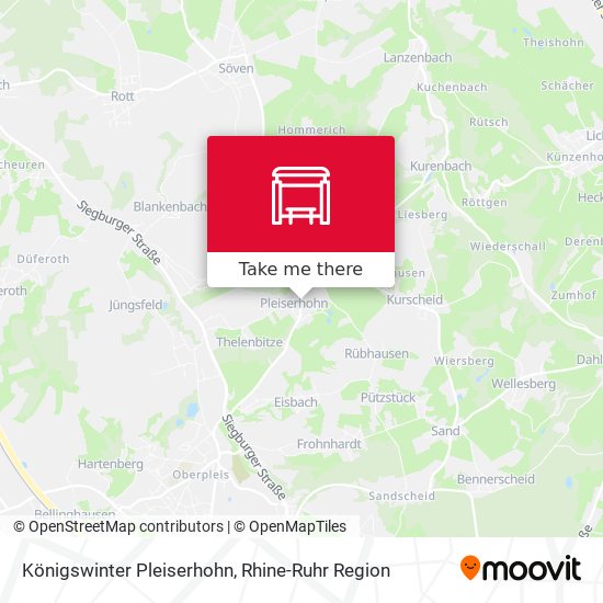Königswinter Pleiserhohn map
