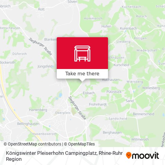 Königswinter Pleiserhohn Campingplatz map