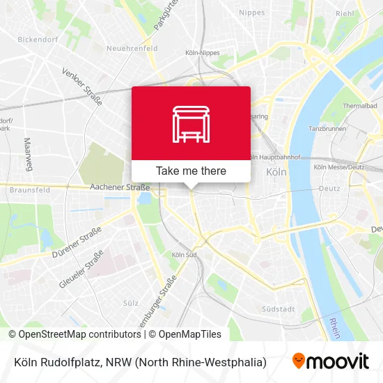 Карта Köln Rudolfplatz