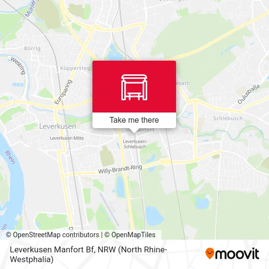Карта Leverkusen Manfort Bf