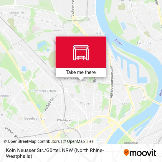 Карта Köln Neusser Str./Gürtel