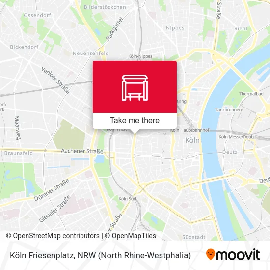 Карта Köln Friesenplatz