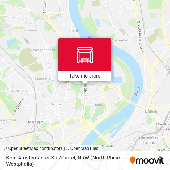Карта Köln Amsterdamer Str./Gürtel