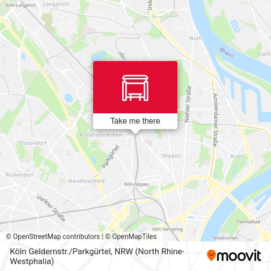 Köln Geldernstr./Parkgürtel map
