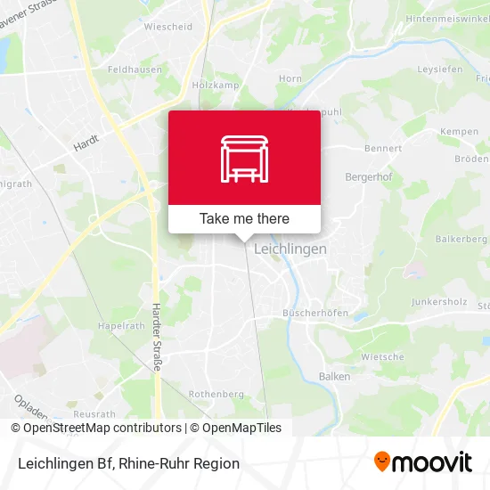 Карта Leichlingen Bf