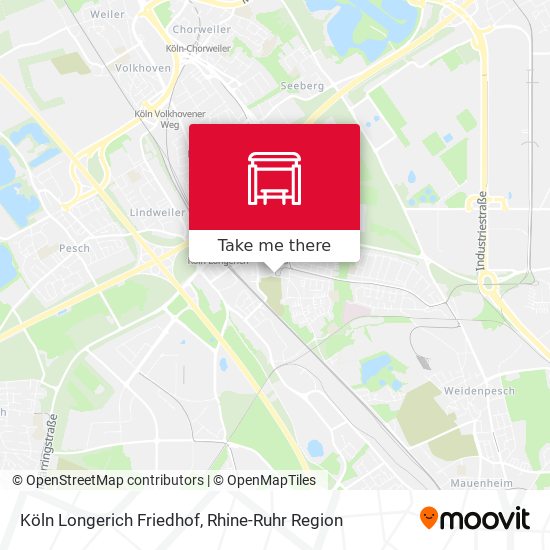 Köln Longerich Friedhof map