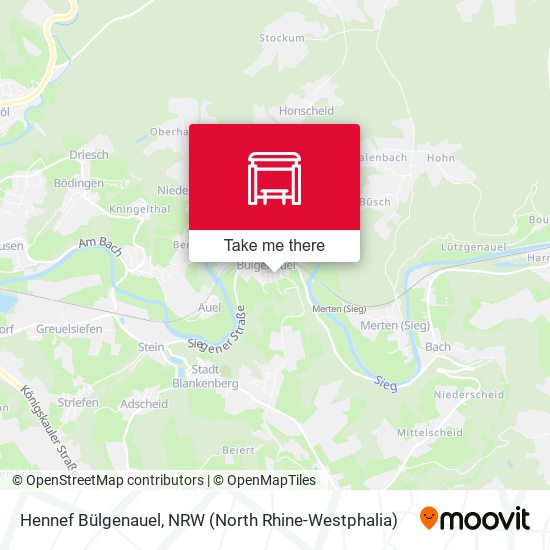 Hennef Bülgenauel map