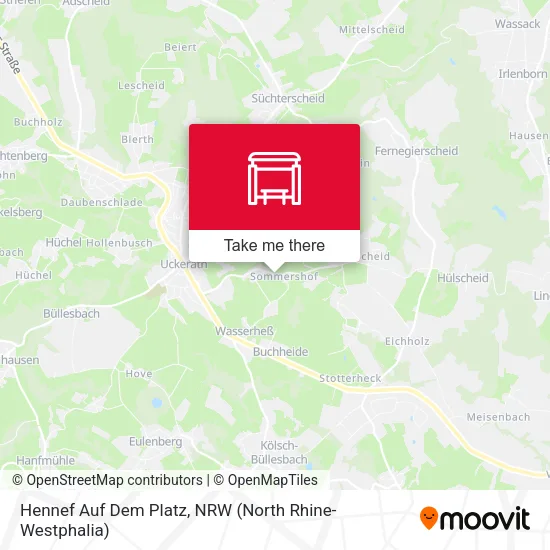 Карта Hennef Auf Dem Platz