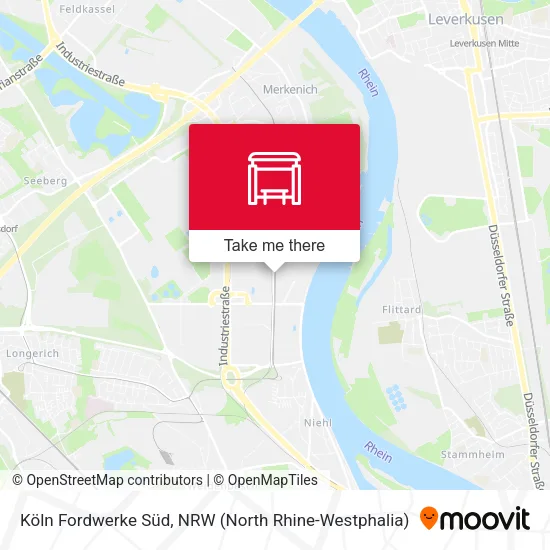 Карта Köln Fordwerke Süd