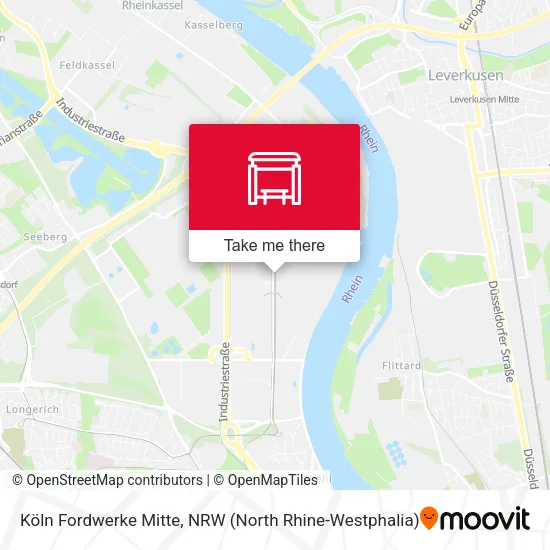 Карта Köln Fordwerke Mitte