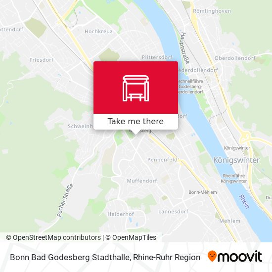Bonn Bad Godesberg Stadthalle map
