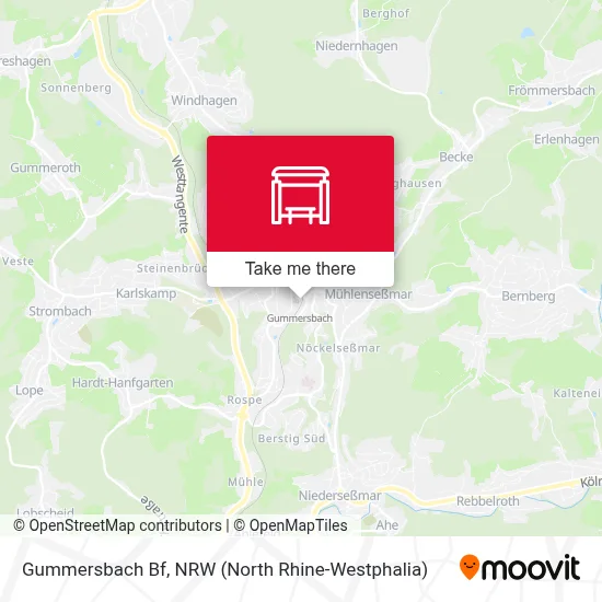 Gummersbach Bf map