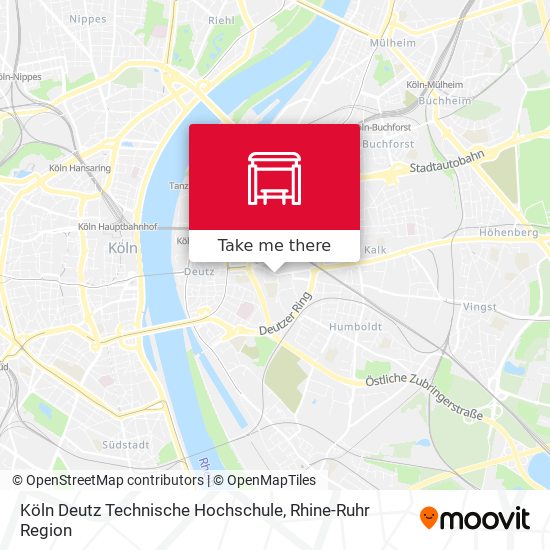 Köln Deutz Technische Hochschule map