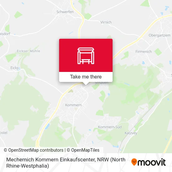 Карта Mechernich Kommern Einkaufscenter