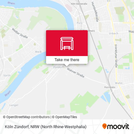 Köln Zündorf map