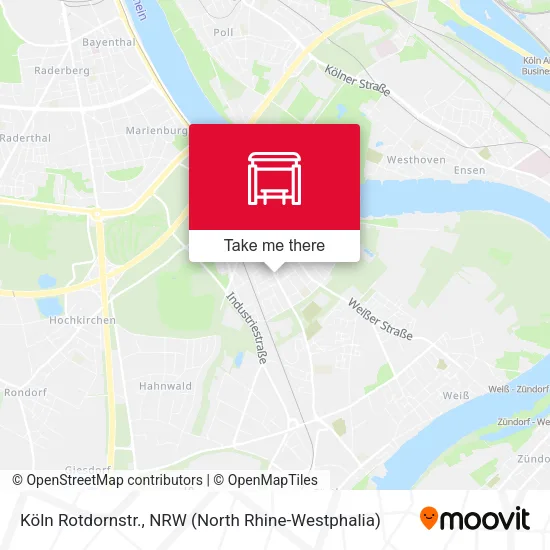 Карта Köln Rotdornstr.