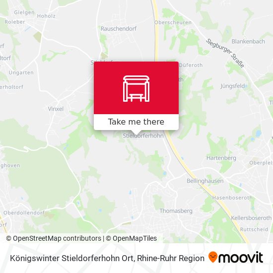 Königswinter Stieldorferhohn Ort map