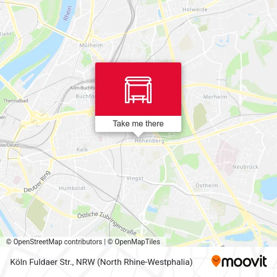 Карта Köln Fuldaer Str.