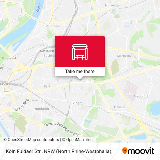 Карта Köln Fuldaer Str.