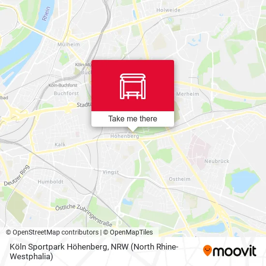 Карта Köln Sportpark Höhenberg