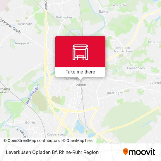 Карта Leverkusen Opladen Bf